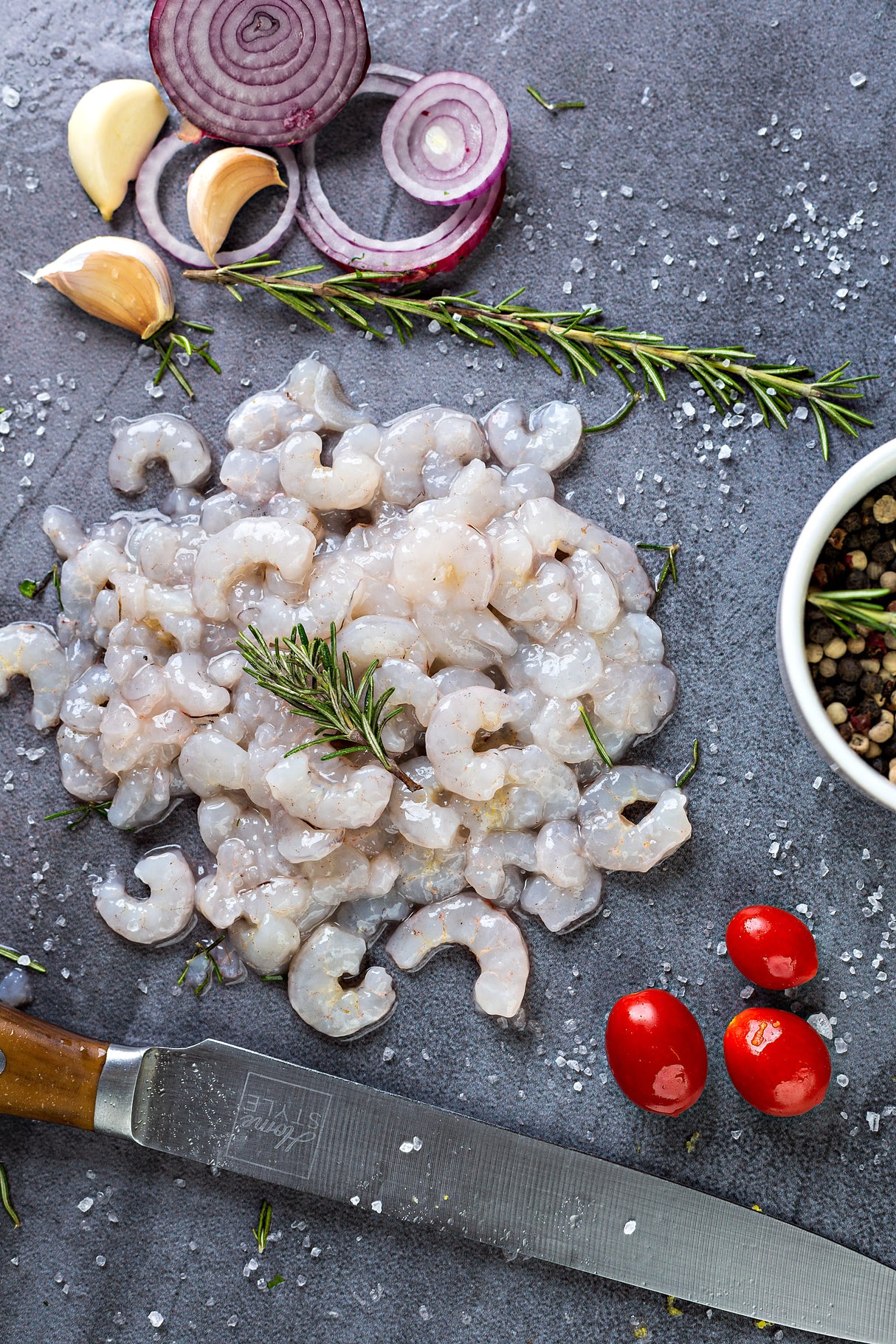 Camarão 7 Barbas Limpo - 1KG