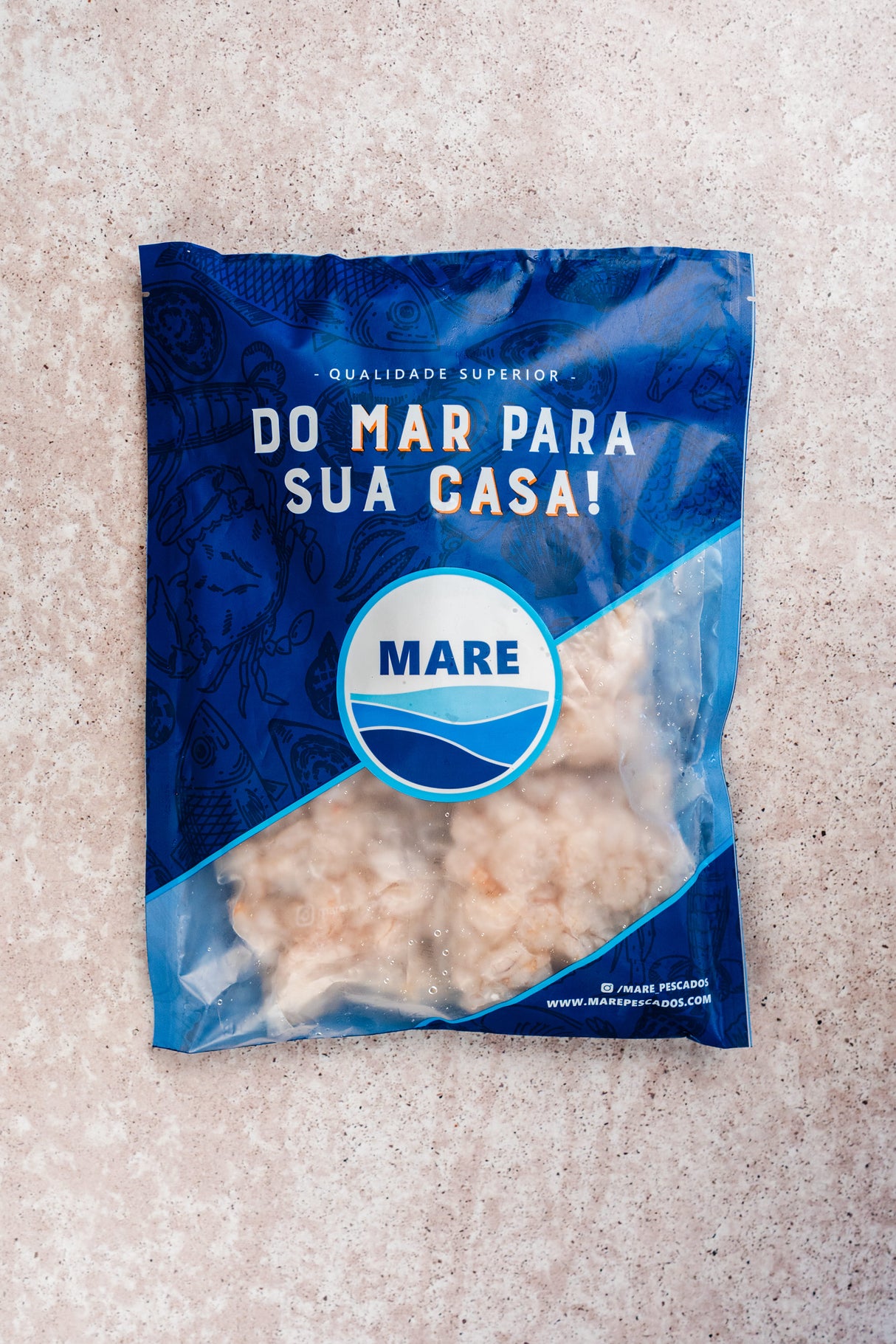 Camarão 7 Barbas Limpo - 1KG